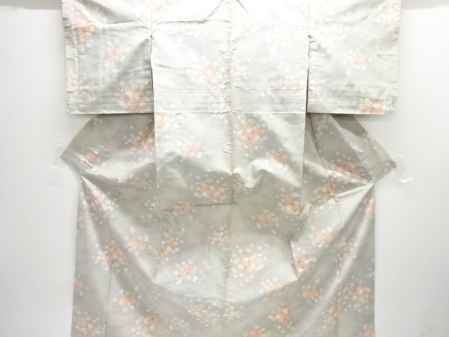 JAPANESE KIMONO / ANTIQUE KIMONO / SILK / TOKAMACHI TSUMUGI / WOVEN BRANCH UME